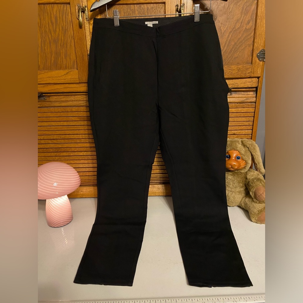 Halogen High Waisted Stretch Dress Pants Size 1X Back Zipper XL